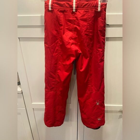 SPYDER Youth Size 10 Insulated Lined Waterproof Red Ski Snowboarding Pants adjus - Picture 5 of 12